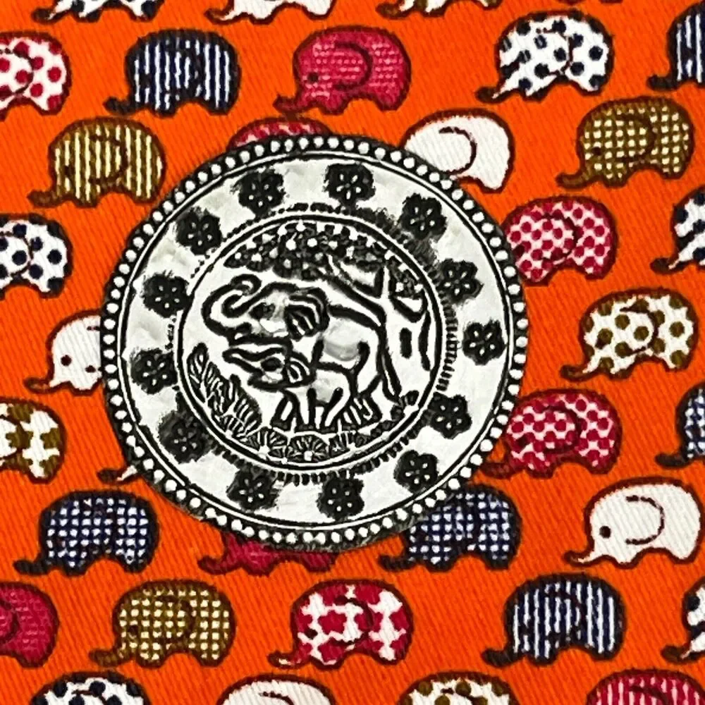 Makeup Case Cosmetic Zip Bag‎ Elephant Toiletry Pouch Travel Organizer Orange